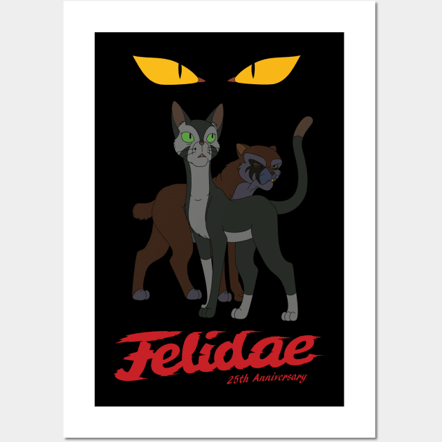 Felidae 25th anniversary Wall Art by CopperIrisArt